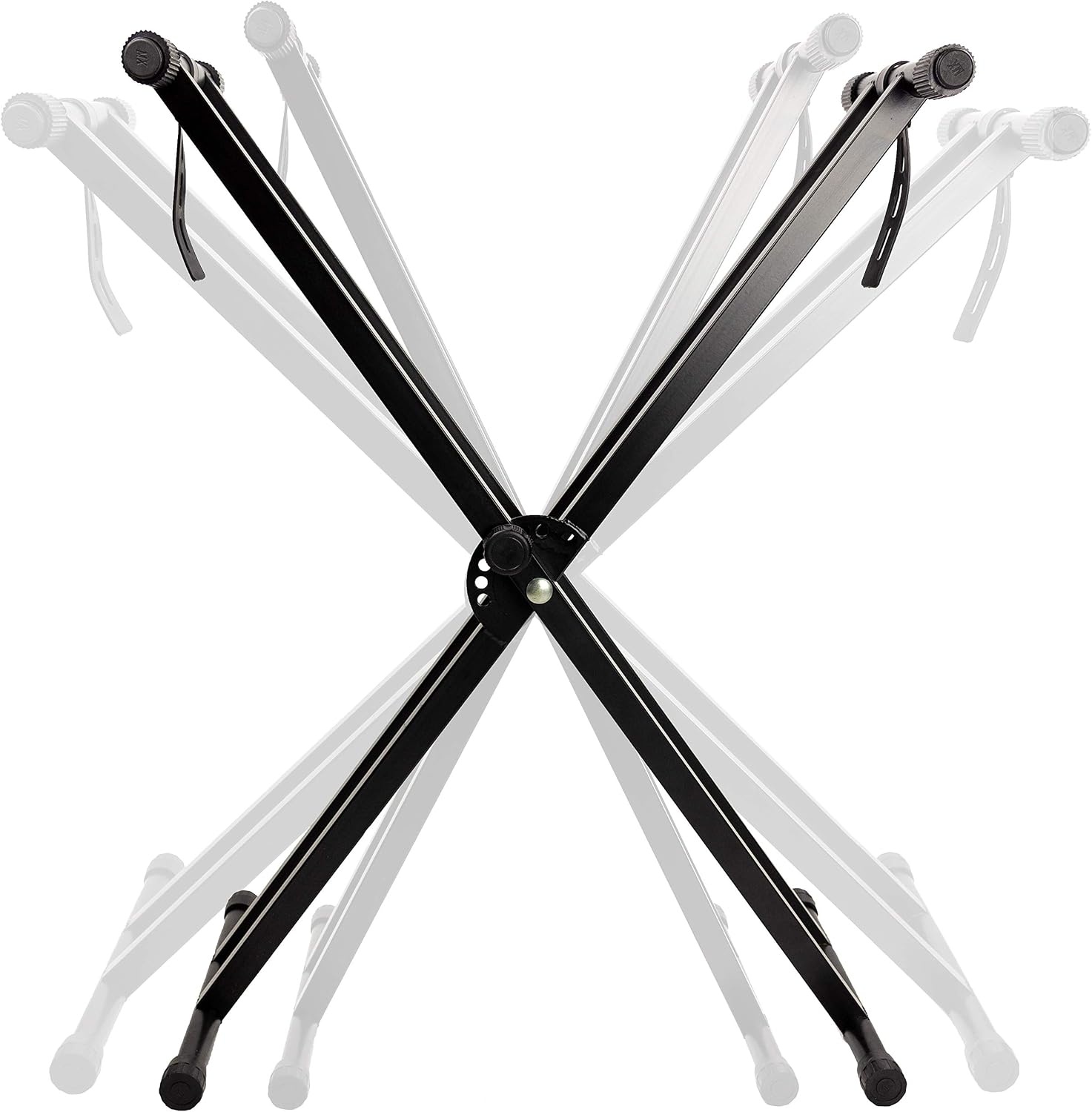 image:imageRockJam RJX29 Adjustable X Frame Keyboard Stand with Locking StrapsDouble Braced Keyboard Stand