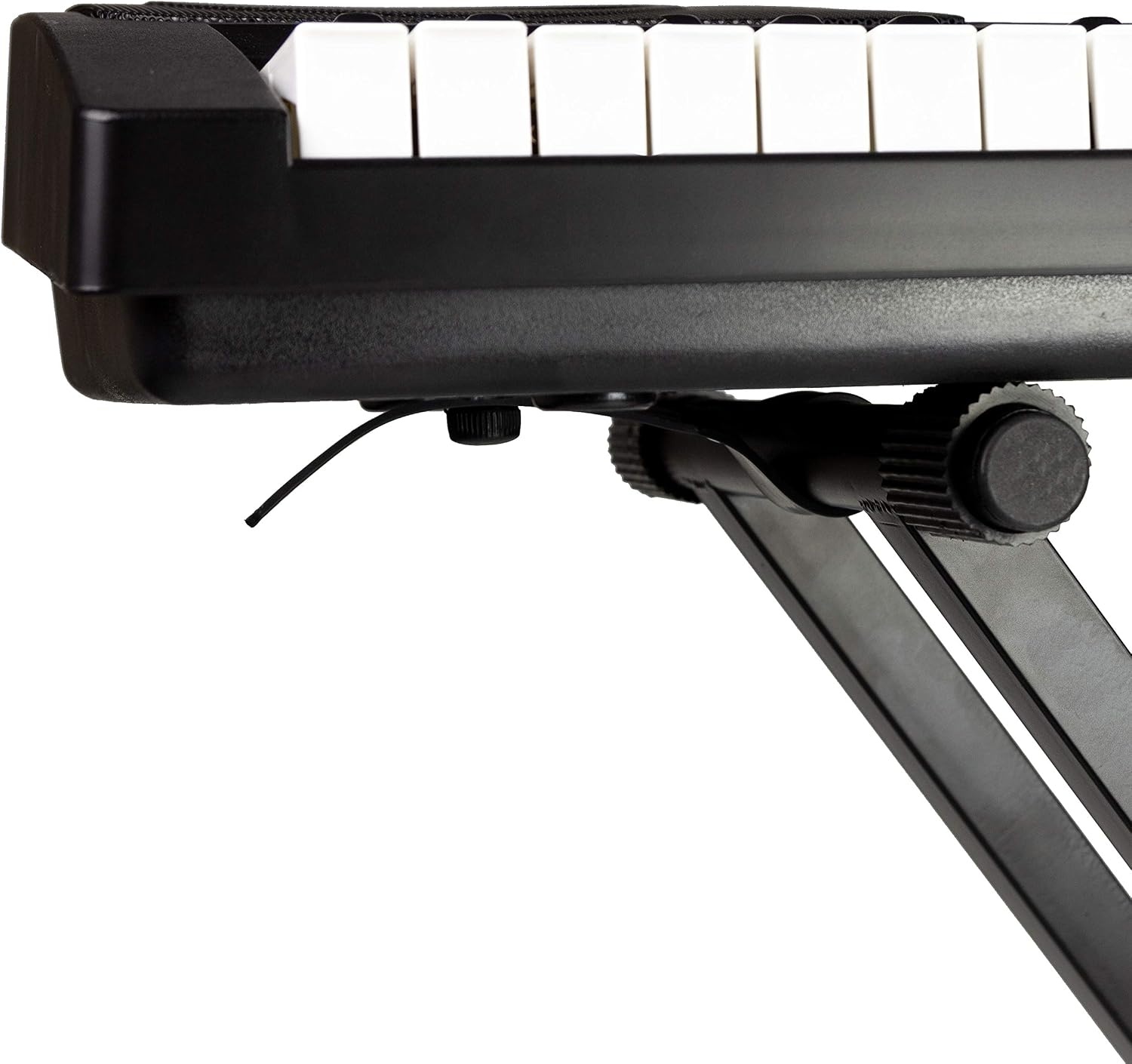 image:imageRockJam RJX29 Adjustable X Frame Keyboard Stand with Locking StrapsDouble Braced Keyboard Stand