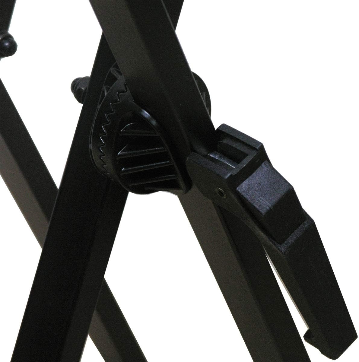 image:imageRockJam RJX29 Adjustable X Frame Keyboard Stand with Locking StrapsPreAssembled Double Braced Keyboard Stand