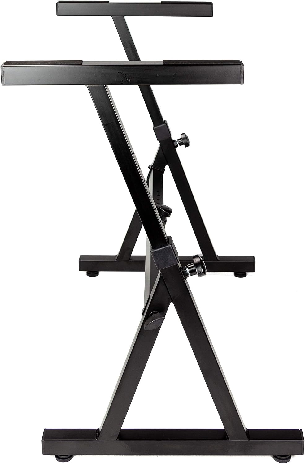 image:imageRockJam RJX29 Adjustable X Frame Keyboard Stand with Locking StrapsZShaped Heavy Duty Keyboard Stand