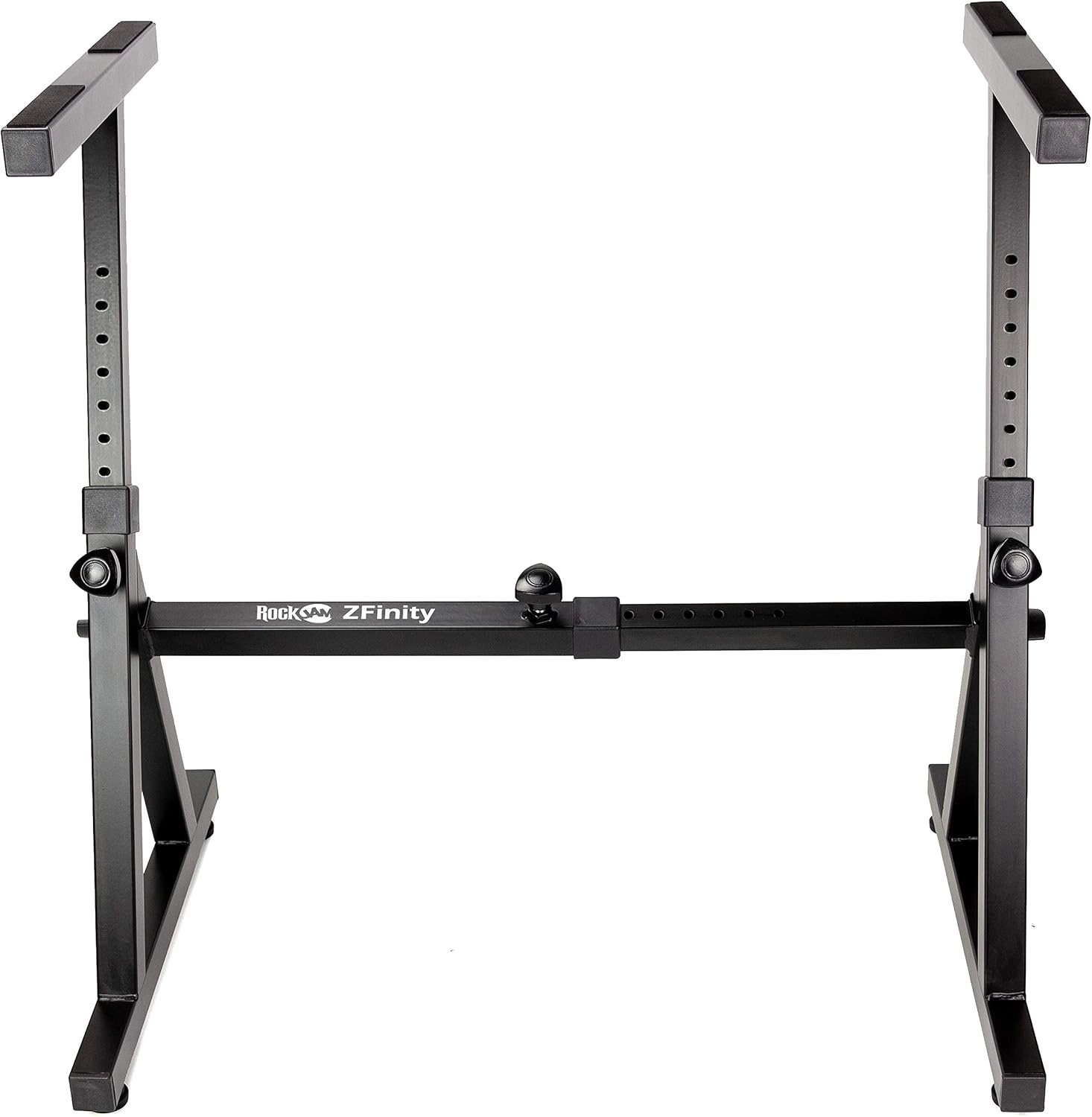 image:imageRockJam RJX29 Adjustable X Frame Keyboard Stand with Locking StrapsZShaped Heavy Duty Keyboard Stand