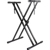 image:imageRockJam RJX29 Adjustable X Frame Keyboard Stand with Locking StrapsPreAssembled Double Braced Keyboard Stand