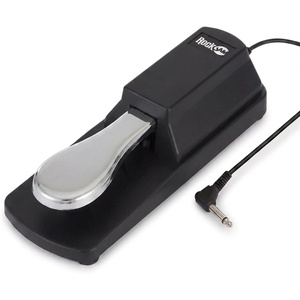 RockJam 6.35mm Sustain Pedal for Electronic Keyboards and Digital Pianos with Polarity Switch, Anti-Slip Rubber Bottom and 5.9 ft. Cable | Universal 6.35mm piano sustain pedal with polarity switch, anti-slip base & long cable for keyboards(Sustain Pedal)