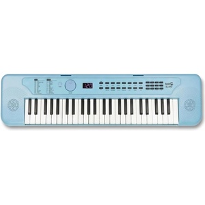 RockJam RJ490 49 Key Mini Keyboard Piano with Speakers, Baby Blue | Portable mini keyboard piano with built-in speakers, USB-C or battery power and headphone jack for beginners(Baby Blue)
