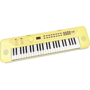 RockJam RJ490 49 Key Mini Keyboard Piano with Speakers, Baby Blue | Portable mini keyboard piano with built-in speakers, USB-C or battery power and headphone jack for beginners(Lemon Sherbert)