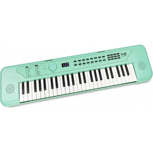 RockJam RJ490 49 Key Mini Keyboard Piano with Speakers, Baby Blue | Portable mini keyboard piano with built-in speakers, USB-C or battery power and headphone jack for beginners(Mint Green)