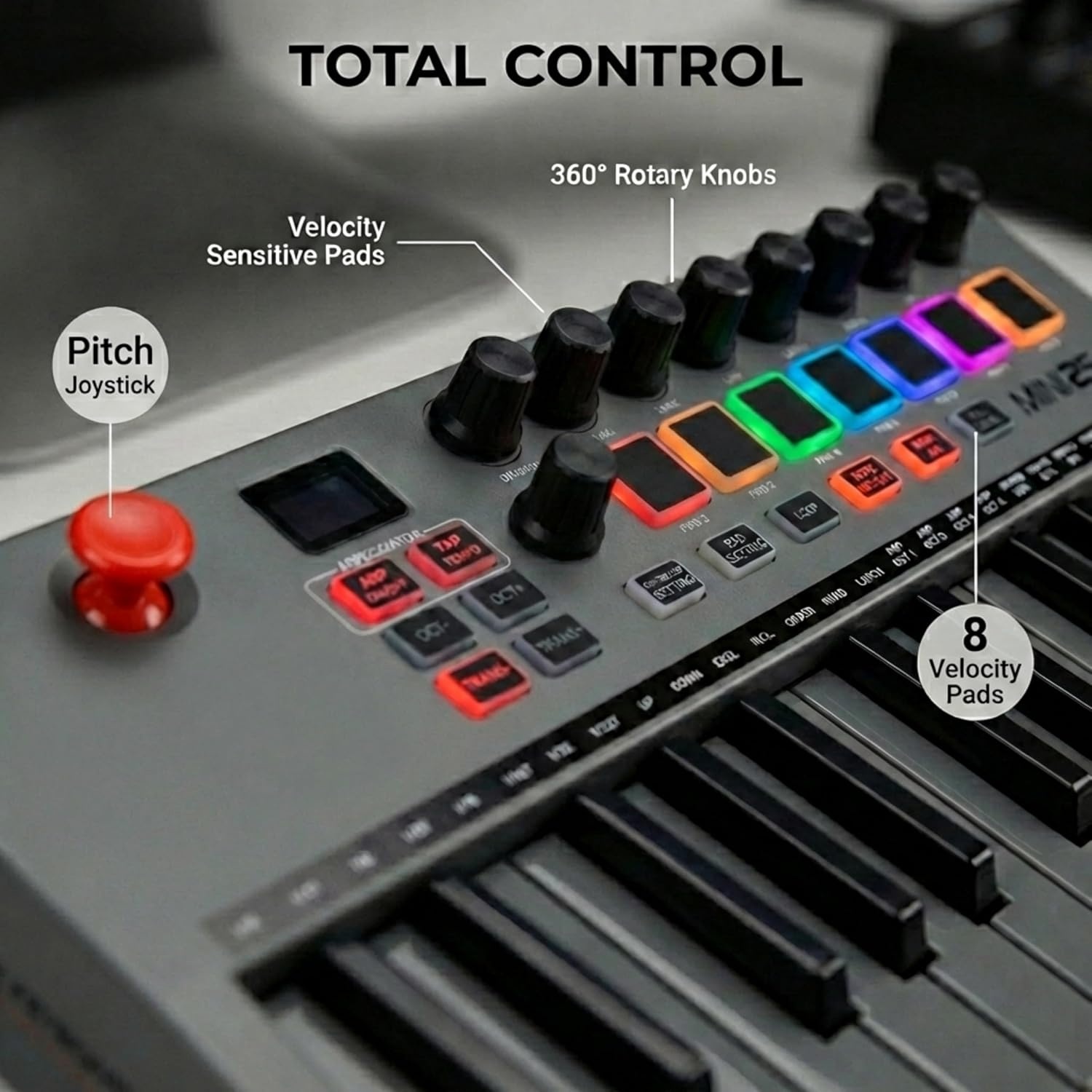 image:imageRockJam RJ361 61 Key Compact Keyboard Piano for Beginners25 Key Midi