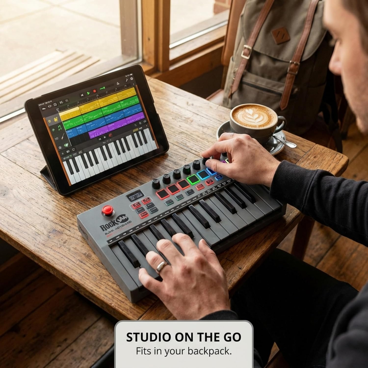 image:imageRockJam RJ361 61 Key Compact Keyboard Piano for Beginners25 Key Midi