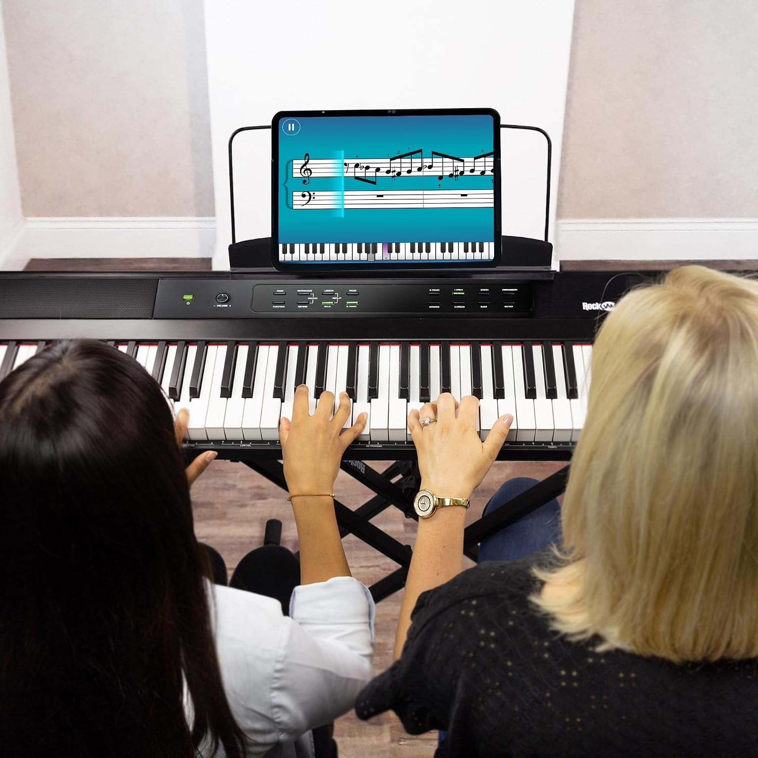 image:imageRockJam RJ361 61 Key Compact Keyboard Piano for Beginners88Key Digital Piano Button Edition
