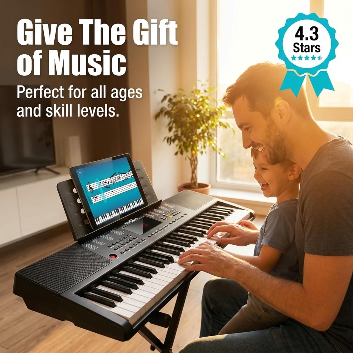 image:imageRockJam RJ361 61 Key Compact Keyboard Piano for BeginnersCompact 61 Key