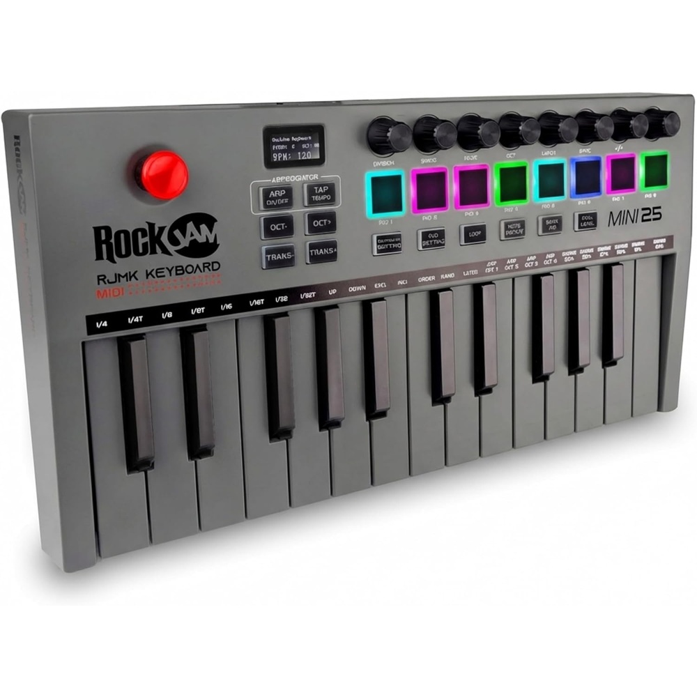 image:imageRockJam RJ361 61 Key Compact Keyboard Piano for Beginners25 Key Midi