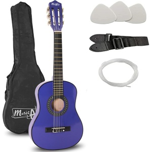 Music Alley 30 Inch Junior Classical Guitar for Kids, Blue(Blue)