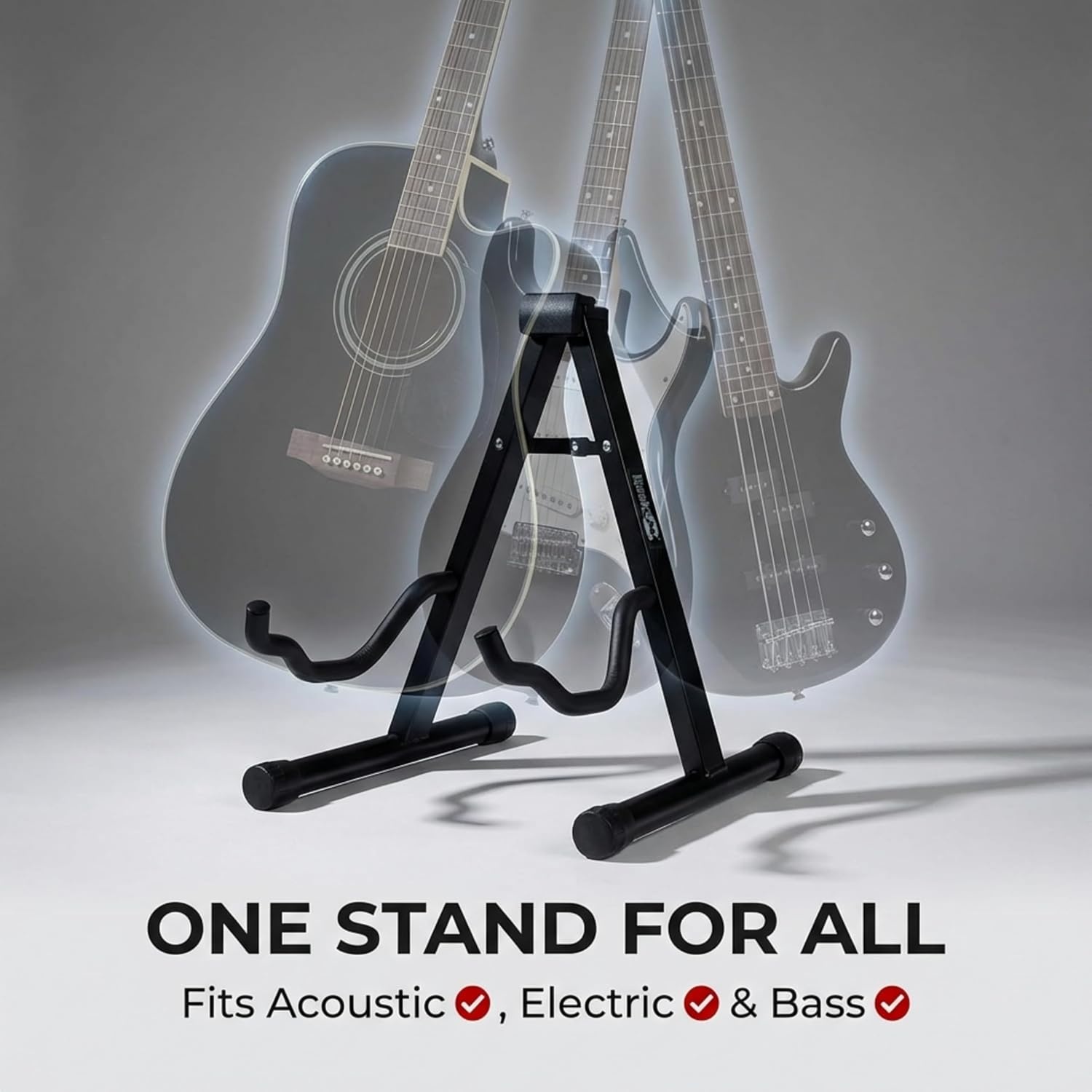 image:imageRockJam A Frame Folding Guitar Stand with Cushioned ArmsA Frame Stand