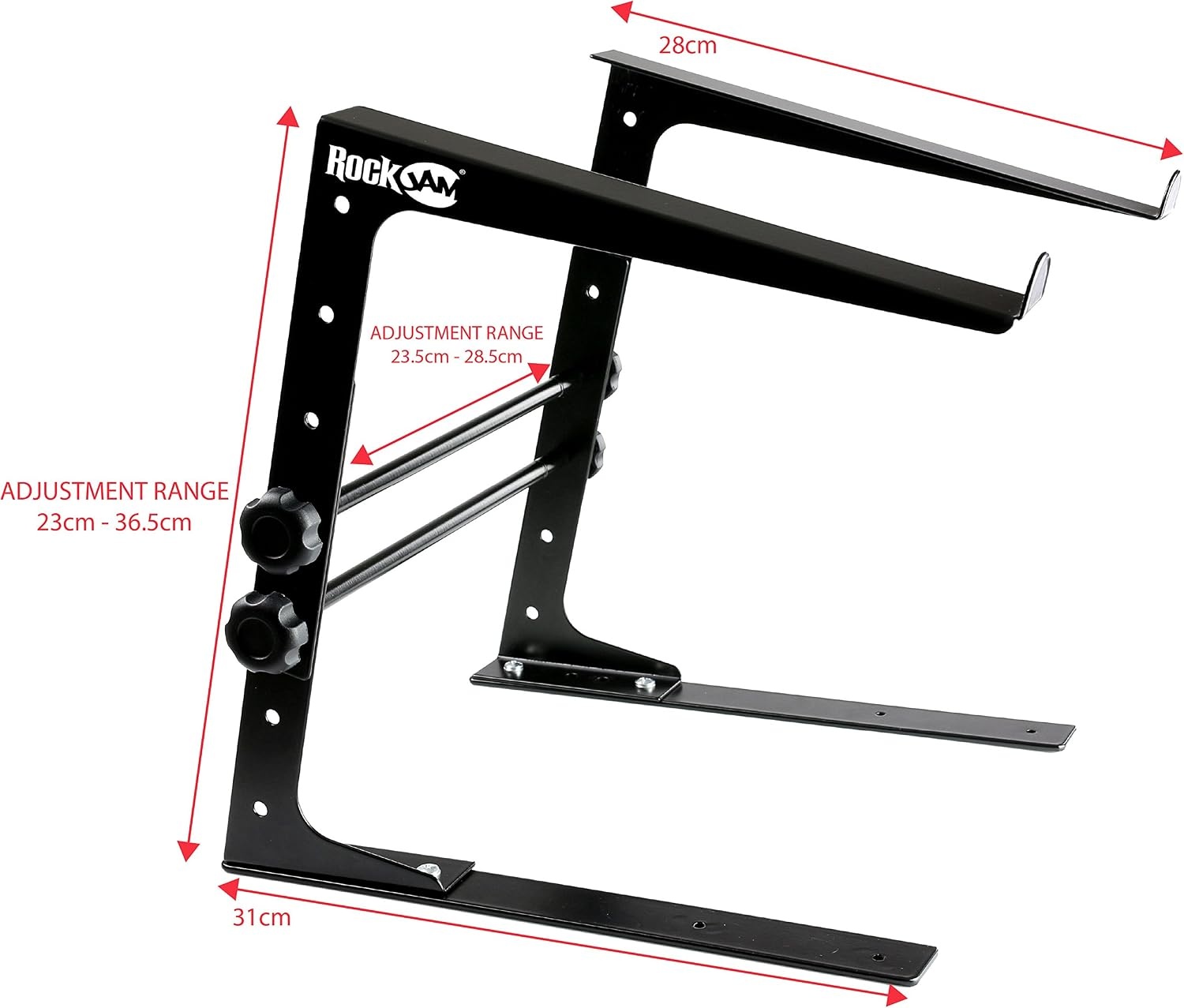 image:imageRockJam RJLP1 Adjustable DJ Laptop Stand Anti Slip Desktop RiserDesktop Pack of 5