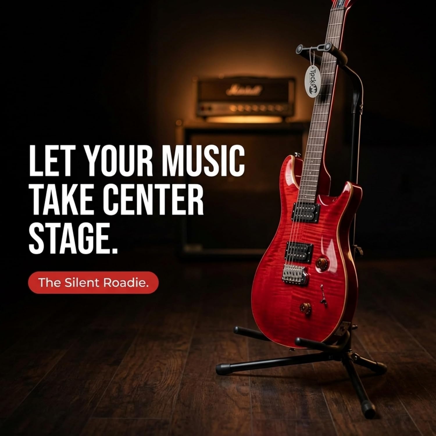 image:imageRockJam Vertical Guitar Stand with Cushioned Arms amp Neck Lock1 Pack
