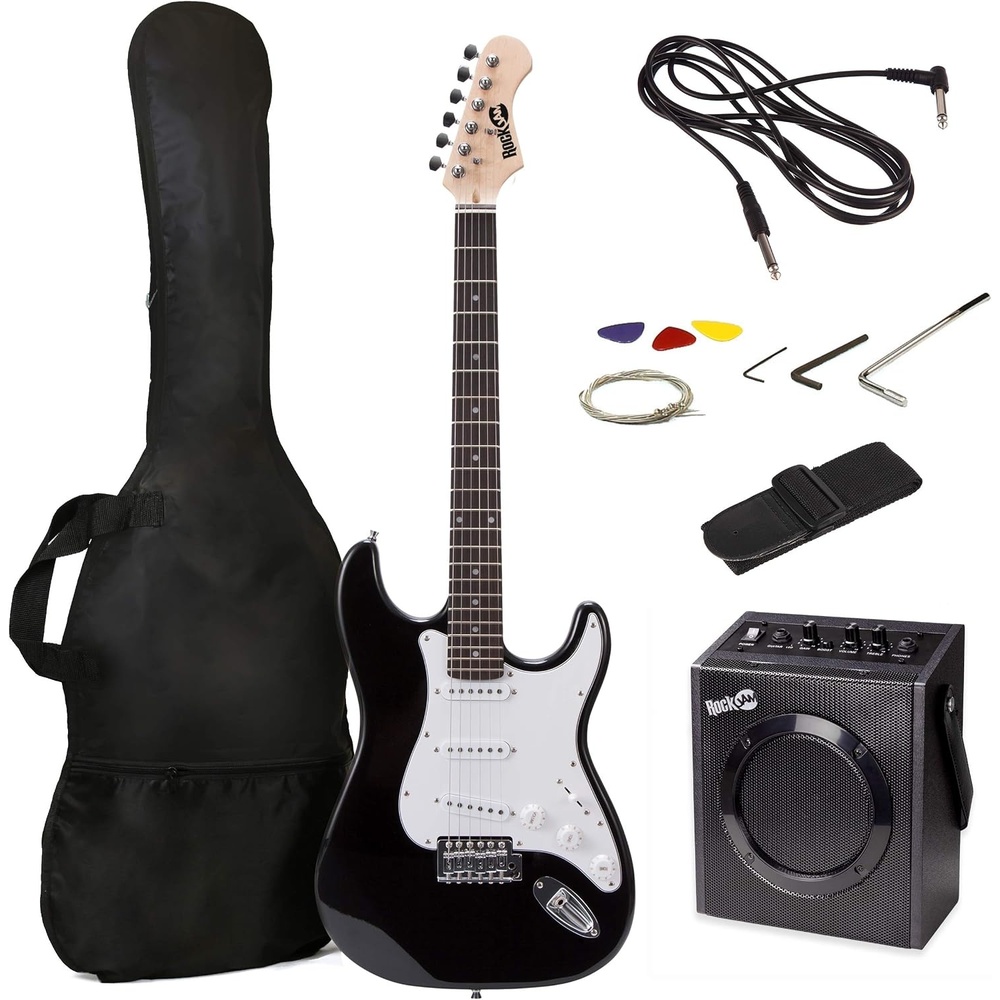 image:imageRockJam Full Size Electric Guitar Kit with 10W Amp amp Gig Bag BlackBlack